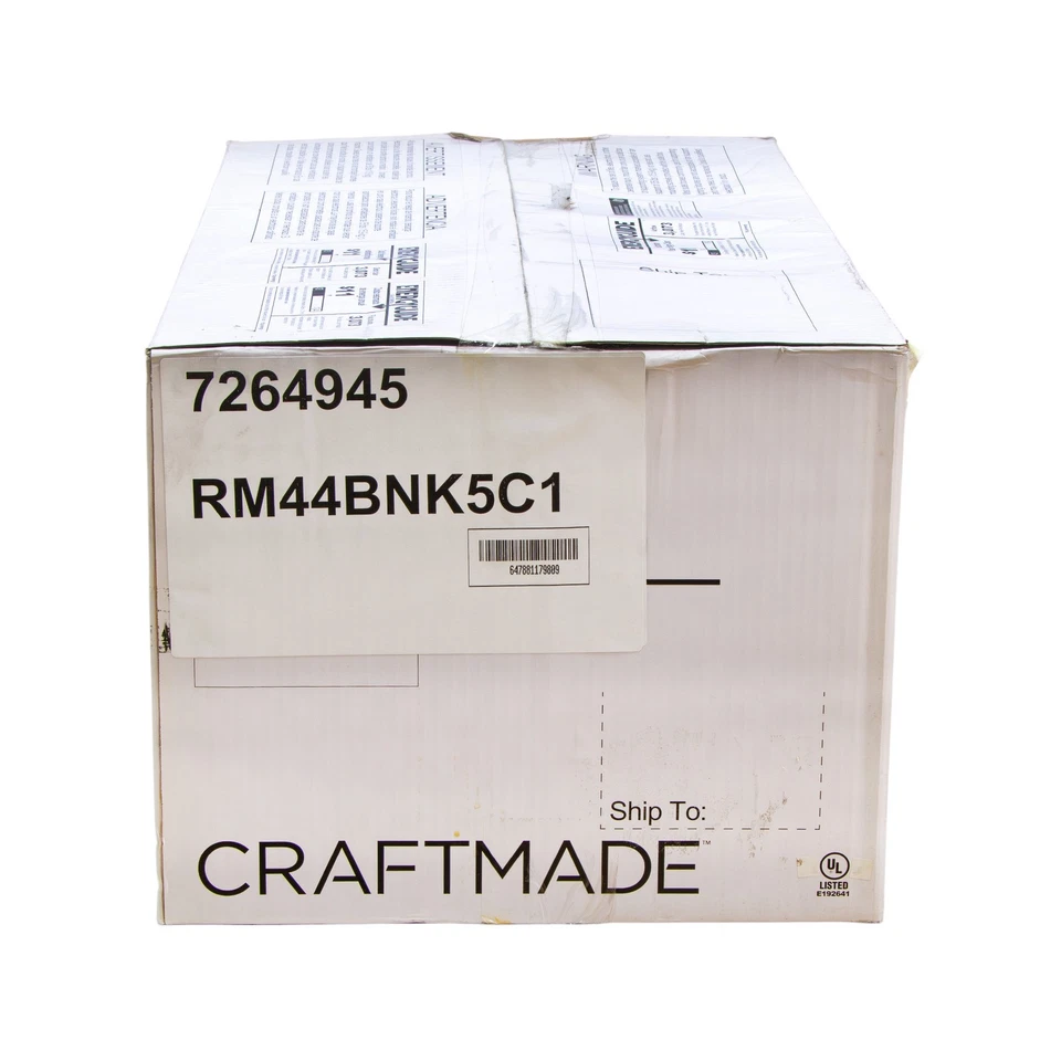 Craftmade Ceiling Fan 44" Blade Span & Bowl Light Kit in Brushed Polished Nickel - Image 4 of 4