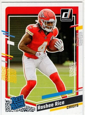 2023 Panini Donruss Football Rashee Rice No. 350 Kansas City Chiefs - Bild 1 von 2