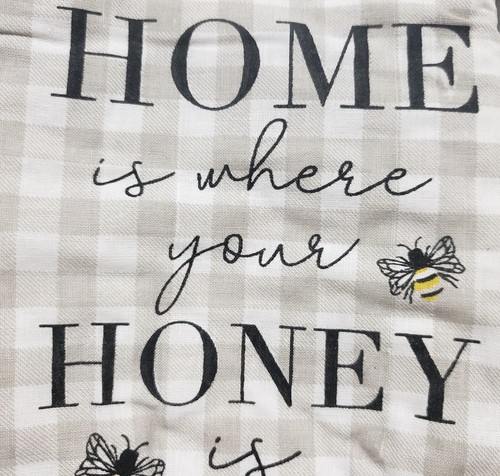 Horno de cocina de algodón Mitt (7"x11") JARRA DE MIEL Y ABEJAS, HOGAR ES DONDE ESTÁ TU MIEL, TL - Imagen 6 de 16