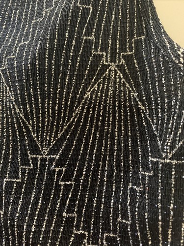 Divided H&M Bodysuit Black Silver Bling Sparkle Spaghetti Strap Tank Top Sm - Picture 10 of 10