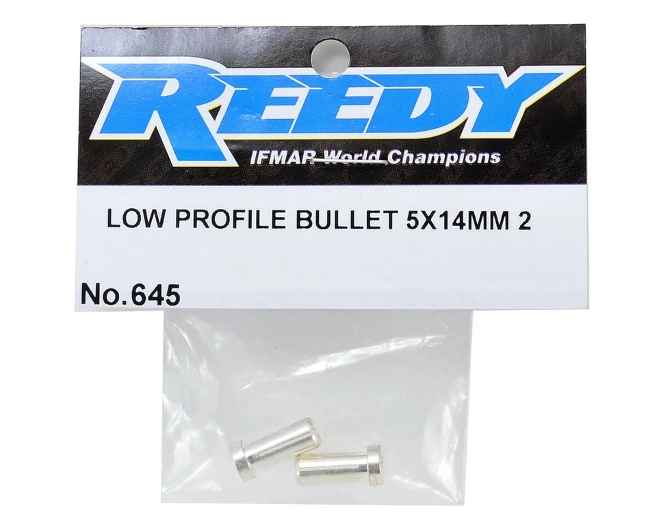 Reedy SILBER Kontaktstecker Low-Profile 5mm ASC645  - Bild 2 von 2