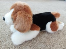 AURORA Miyoni Tots Flopsie Beagle Pup soft plush White, Brown and Black 11"L