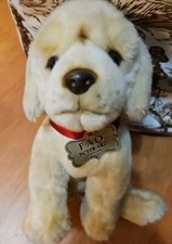 FAO Schwarz Labrador Puppy Dog 10" Plush Stuffed Animal Toy Yellow Lab