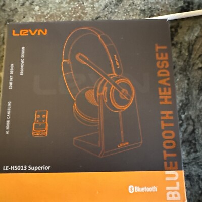  LEVN Wireless Headset, Bluetooth Headset with Noise Canceling