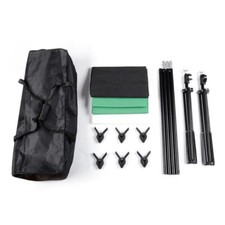 Black Non-woven Fabrics Background Stand Photography Video Studio Lighting Kit