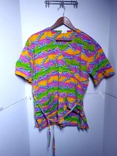 Nestle Womans Scrubs Top 1X Laffy Taffy Print All Over