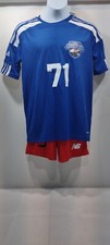 Adidas Boy 's Soccer Jersey Size M 13-14 Y. Blue White. 8