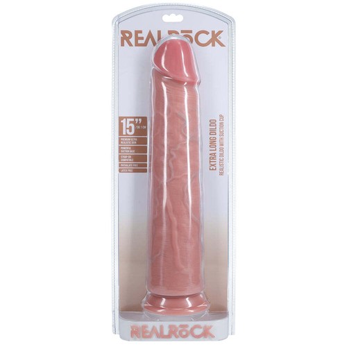 Shots Real Rock Realistic Straight Dildo 15 Inch - Light - Picture 6 of 6
