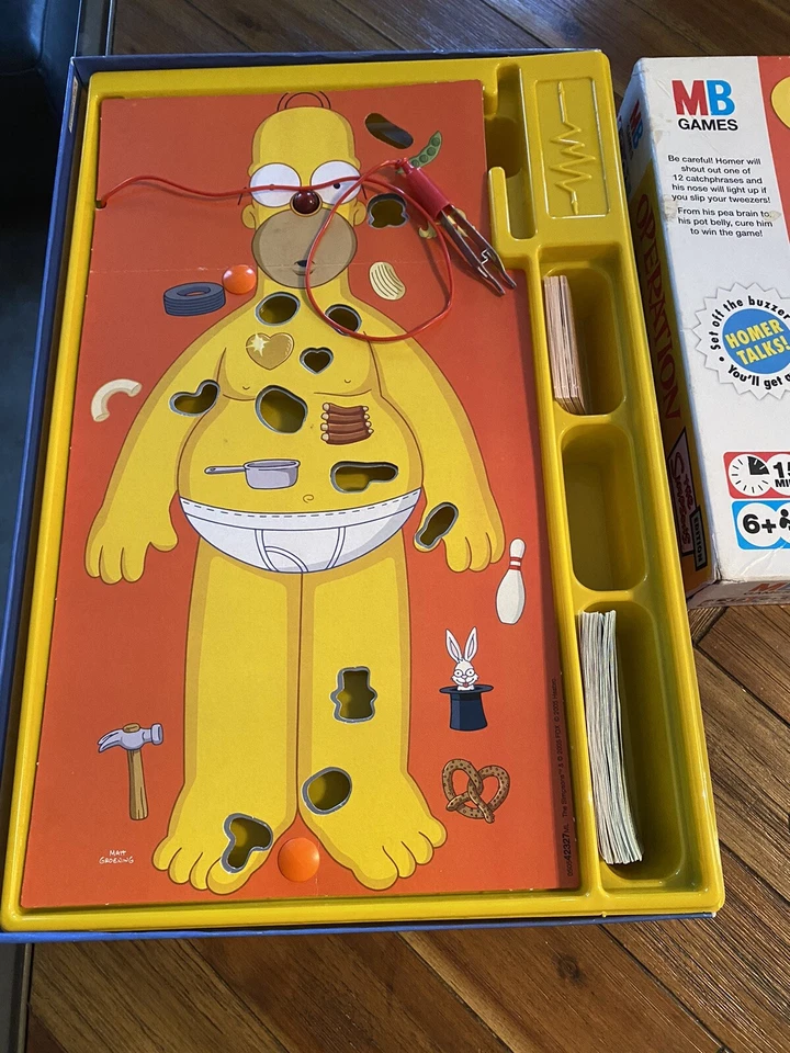 MB Operation The Simpsons Edition Board Game (2005) Complete Tested & working - Image 2 of 3
