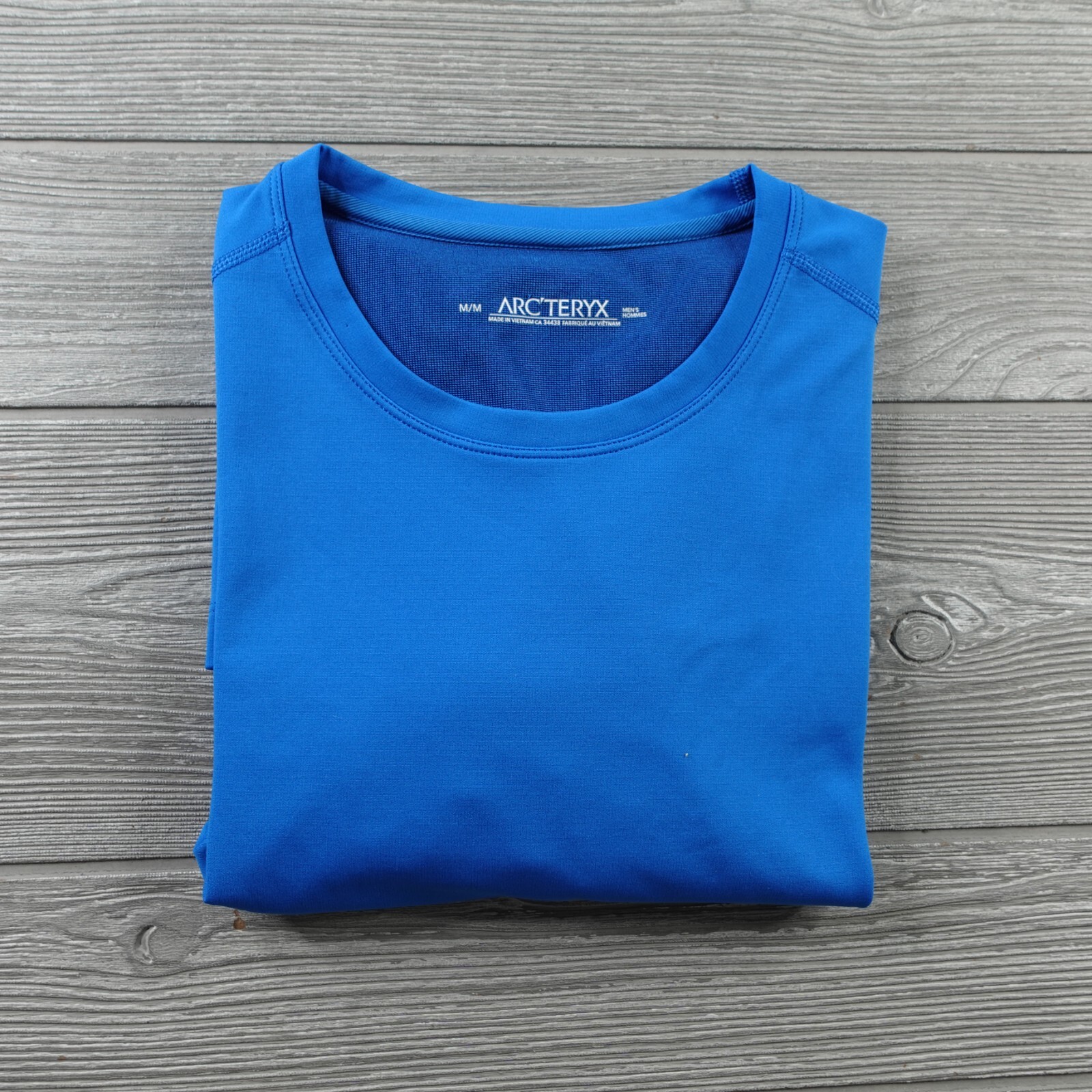 ARC'TERYX Arcteryx T Shirt Uomo Taglia Media Blu Uomo Escursionismo Baselayer Phase AR Classic