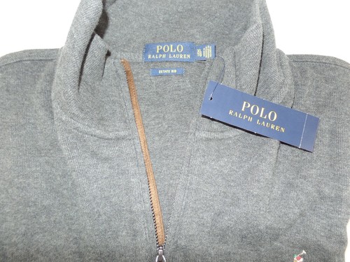 NEW Polo Ralph Lauren Mens XL 1/4 Zip Mockneck Pullover Sweatshirt Black - Picture 4 of 12