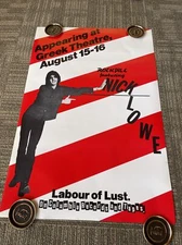 Nick Lowe Poster Rockpile Concert Greek Theater Berkeley Labour Of Lust