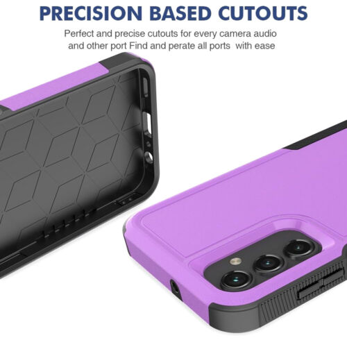 For Samsung Galaxy A25 5G Case Heavy-Duty Tough Dual Layer Cover +Tempered Glass - Picture 32 of 39