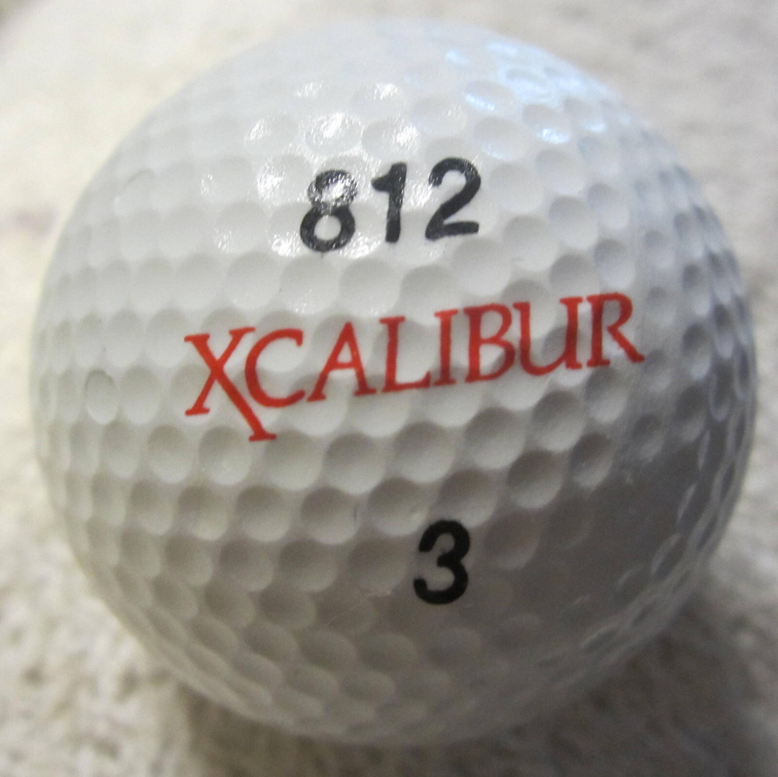 812 dimple XCalibur #3 New Golf Ball,VTG rare for condition,golfing