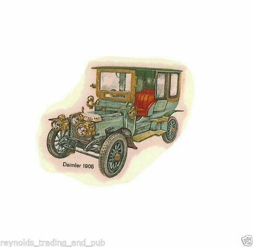 4x pc Ceramic Waterslide Transfers/Decals Vintage/Classic Cars 45mm Mulder Slide - Picture 5 of 7