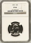 1957 25C Proof Washington Quarter Dollar NGC PF66        3512464-019
