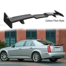 57" For Cadillac STS 2005-11 TRD Style Car Rear Trunk Spoiler Wing Carbon Fiber