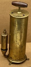 HAND PUMP BRASS MARINE, BOAT, HORN STEAM WHISTLE NAUTICAL cylinder H-11" x W-4"