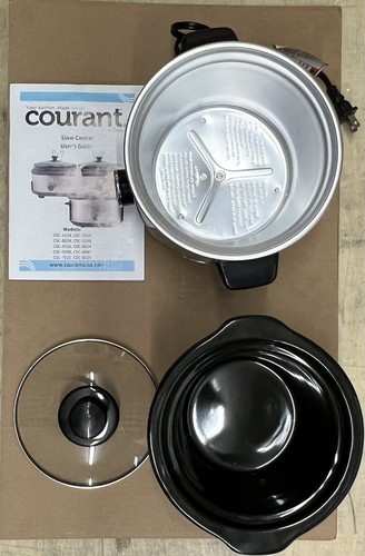 Courant 1.6 Quart Slow Cooker, Multiple settings, Brushed Stainless - Picture 5 of 5