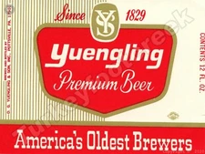 Yuengling Premium Beer Label 9" x 12" Metal Sign