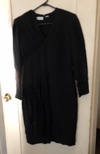 Enrico Gelini Women's 1980's Vintage Black Silk Size 10-14