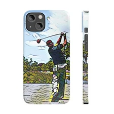 Golfer iPhone Case, Golf Lover Gift, Golf Swing, Sports Fan Accessory
