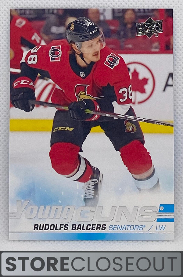 2019-20 Upper Deck #218 Rudolfs Balcers Rookie Young Guns RC Ottawa Senators