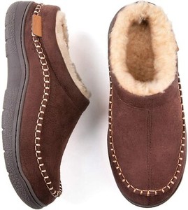 mens slippers moccasin style