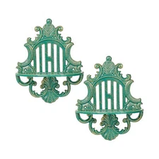 Sungmor 2PC Gothic Floating Shelves for Wall, Heavy-Duty Cast Iron ... Fast Ship