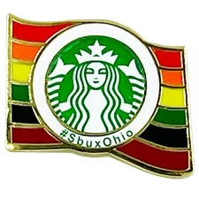 BL11-019 Starbucks LGBTQ+ Rainbow Flag Pride Parade Pin #SbuxOhio
