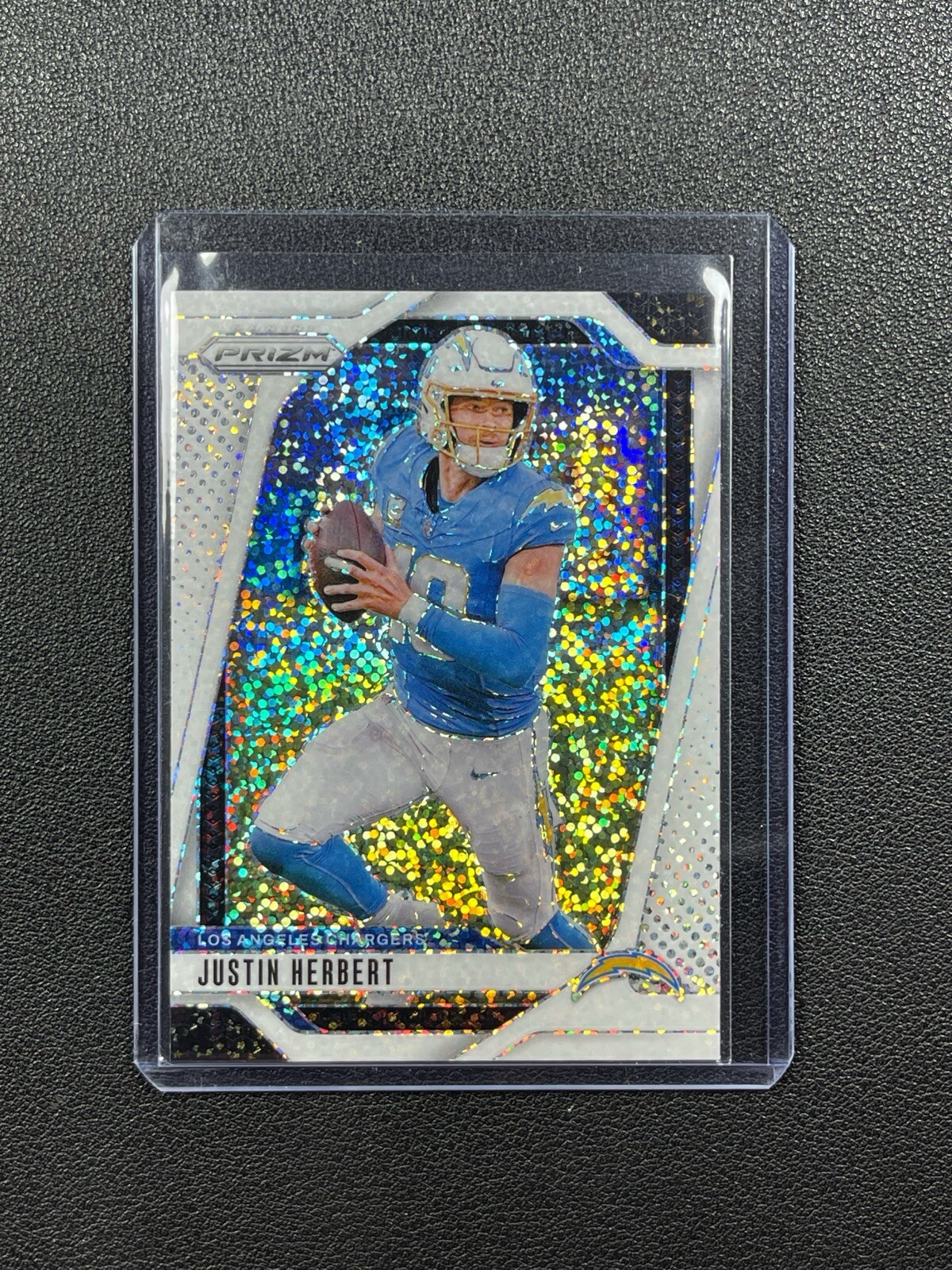 JUSTIN HERBERT 2024 PANINI PRIZM FOOTBALL #157 WHITE SPARKLE PRIZMS SSP RARE