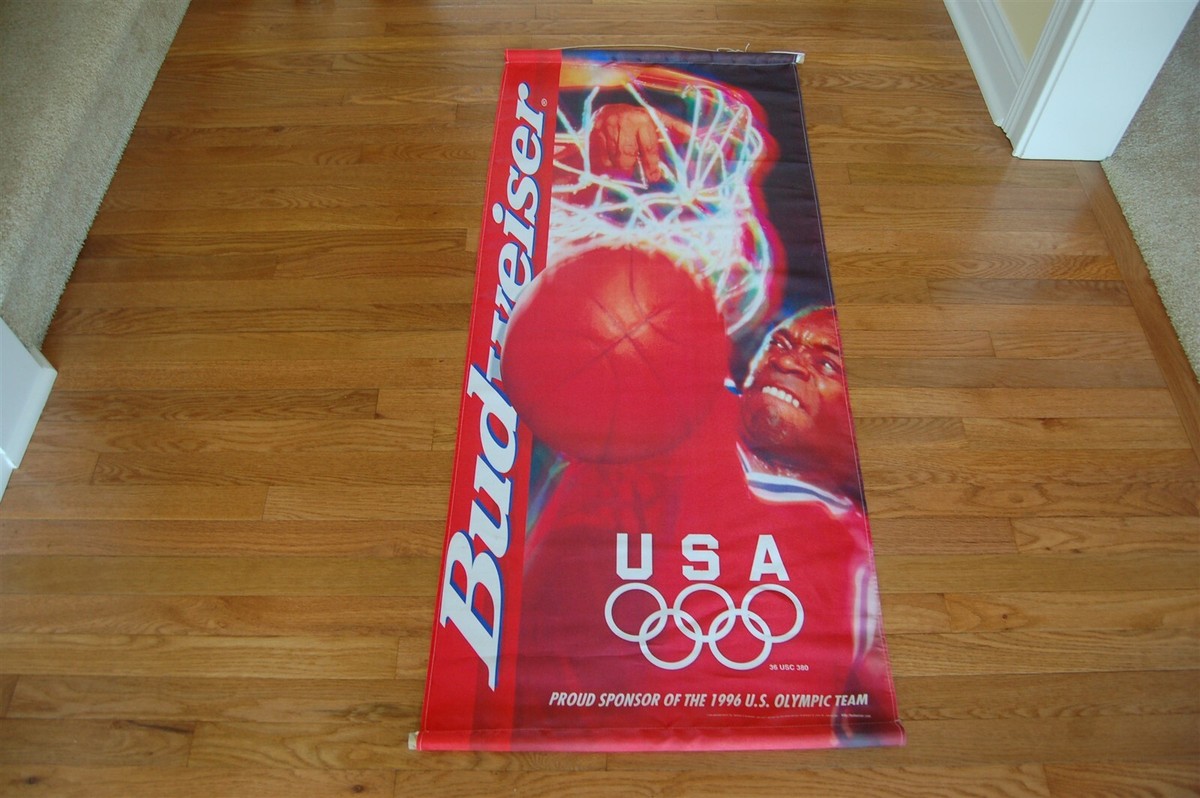1996 U.S. Atlanta Olympics Budweiser Large Banner | eBay