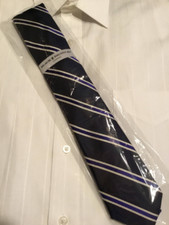 Black Brown 100 Silk Mens Tie