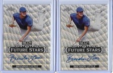 2017 Leaf Metal Draft BRENDON LITTLE Future Stars Wave Prismatic Auto RC Cubs