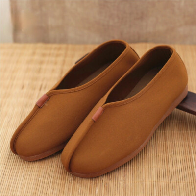 Men Buddhist Monk Shaolin Shoes Tai Chi Kung Fu Martial Arts Wushu Sneakers Soft