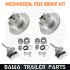 10" GALVANISED Mechanical Disc Brake Kit Trailer Caravan Hub Discs Override
