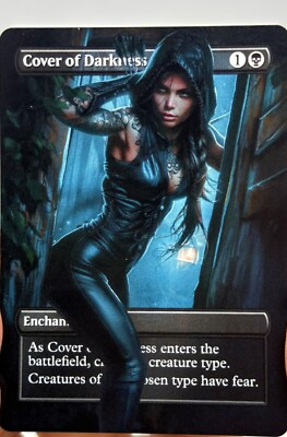 Cover of Darkness Proxy Card with Custom designed art