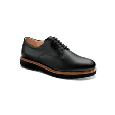 Samuel Hubbard Men's "Rainy Day Founder" Oxford Black Leather