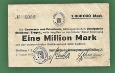 03 331 Notgeld Amtshauptmannschaft Stollberg Commerz- u. Privatbank 1 Million M.