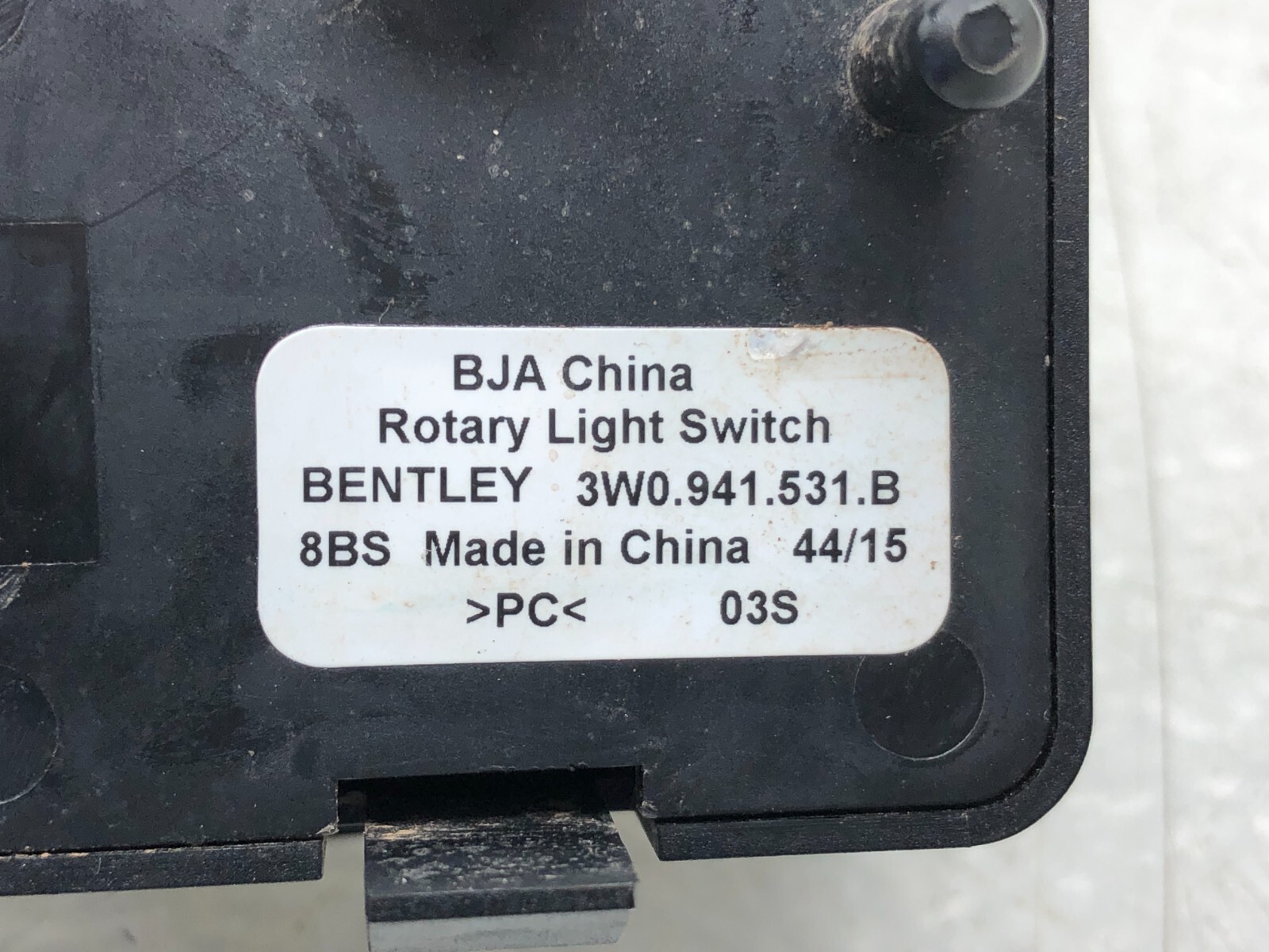 2014-2018 BENTLEY FLYING SPUR DASH HEADLIGHT HEADLAMP CONTROL SWITCH #READ NOTES