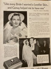 Camay Soap, Full Page قديم للمقتنيات Print Ad