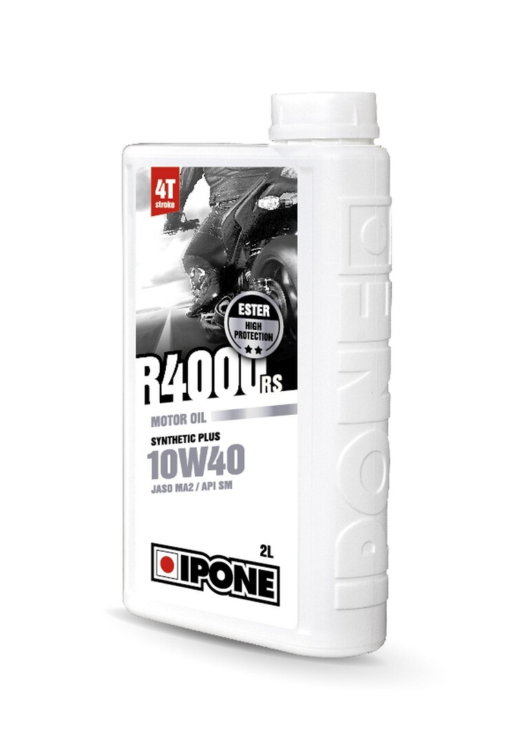 Huile moteur R4000 RS 10W40 semi-synthétique IPONE en bidon de 2L pour moto