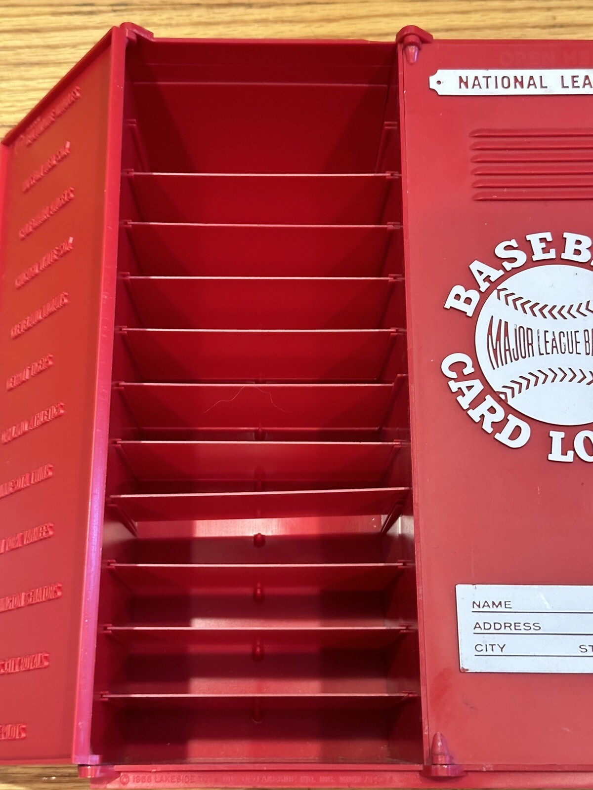 (2) Vintage Baseball Card Locker Highly Collectible Red And Green eBay