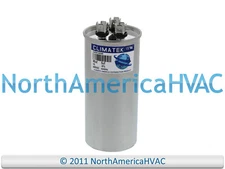 ClimaTek Round Dual Run Capacitor 80 + 5 uf MFD 440 Volt Fits Packard PRCFD805
