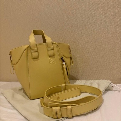 Loewe Hammock Compact Shoulder Bag, Yellow