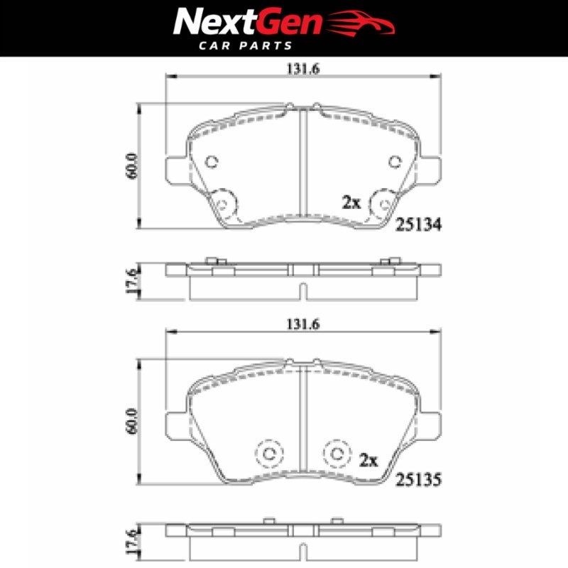 DriveTec Brake Pads for Ford Fiesta ST EcoBoost - 1.6 - 13-17