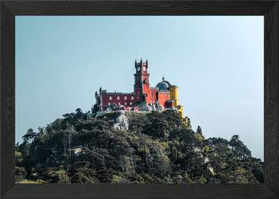 Pena Palace Sintra Castle Gerahmtes Wandbild Poster Leinwanddruck Bild