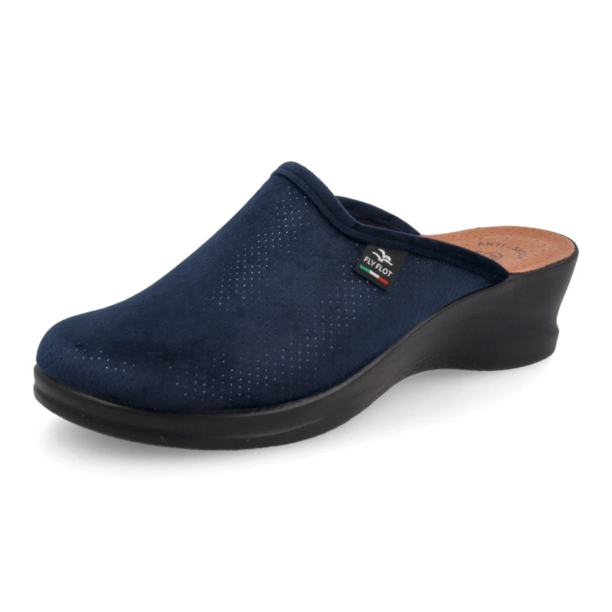 FLY FLOT L7T75 SE BLU CIABATTE PANTOFOLE DONNA INVERNALI MADE IN ITALY FLY FLOT L7T75 SE BLU CIABATTE PANTOFOLE DONNA INVERNALI MADE IN ITALY