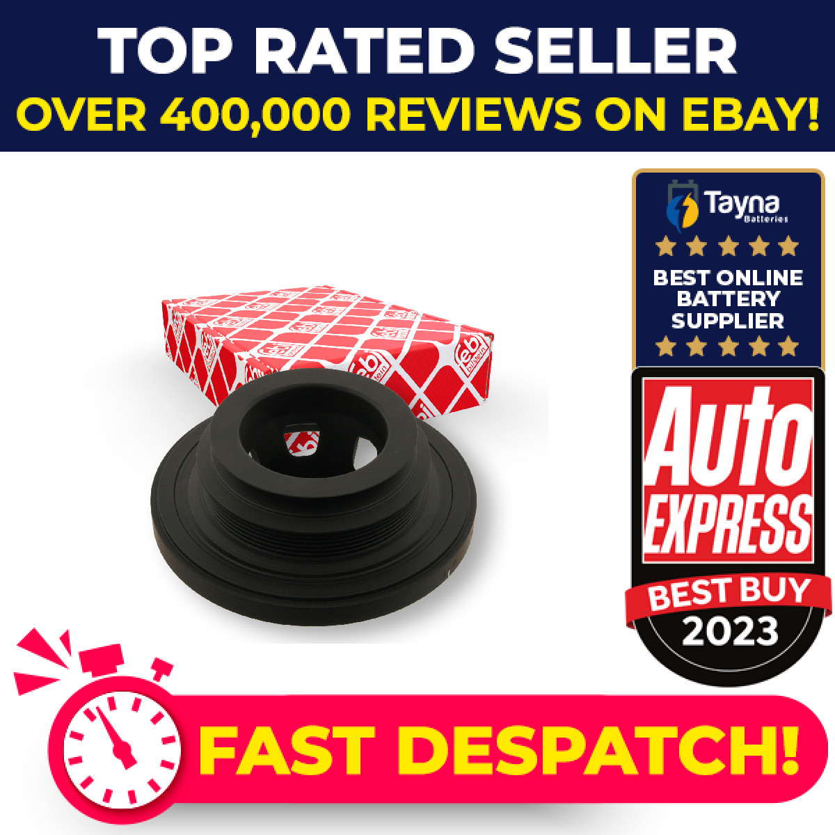 Crankshaft Pulley fits MERCEDES VITO 638, W639 2.2D 1999 on Belt A6110301003 New