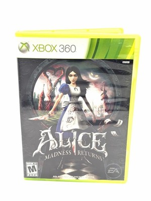 Alice Madness Returns Xbox 360 CIB Complete Case Disc Inserts Tested NTSC